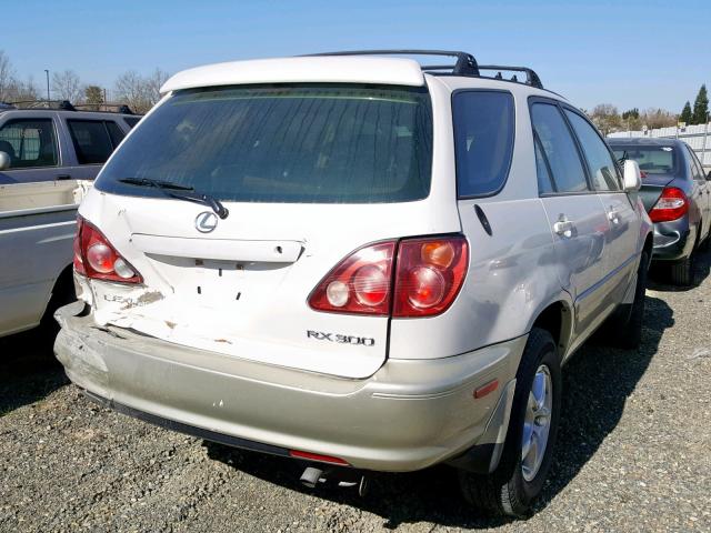 JT6HF10U1X0088231 - 1999 LEXUS RX 300 WHITE photo 4