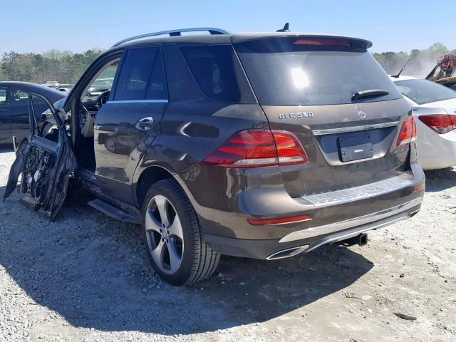 4JGDA5JB2GA795564 - 2016 MERCEDES-BENZ GLE 350 BROWN photo 3