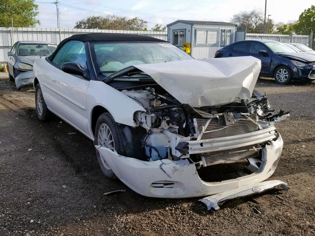 1C3EL55R76N284454 - 2006 CHRYSLER SEBRING TO WHITE photo 1