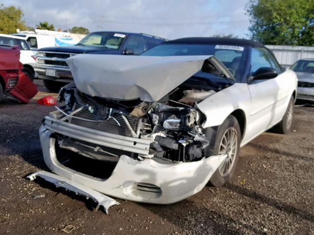 1C3EL55R76N284454 - 2006 CHRYSLER SEBRING TO WHITE photo 2