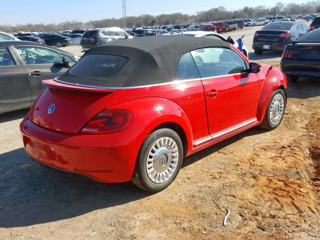 3VW507AT7FM813197 - 2015 VOLKSWAGEN BEETLE 1.8 RED photo 4