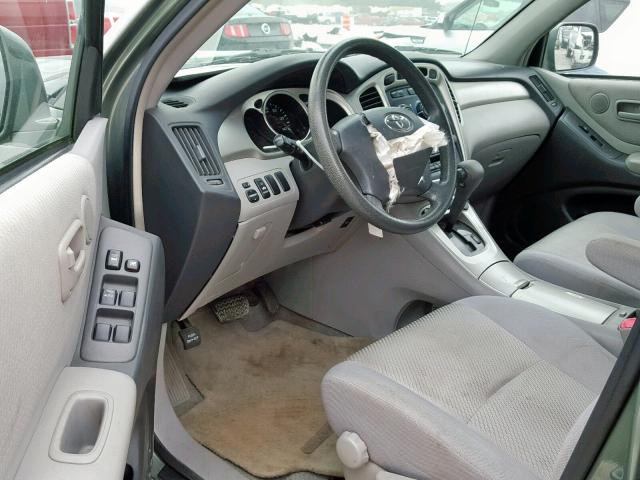 JTEGP21A070141279 - 2007 TOYOTA HIGHLANDER GREEN photo 9