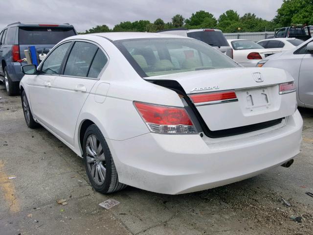 1HGCP2F89CA147712 - 2012 HONDA ACCORD EXL WHITE photo 3