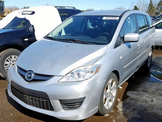 JM1CR293480313981 - 2008 MAZDA 5 SILVER photo 2