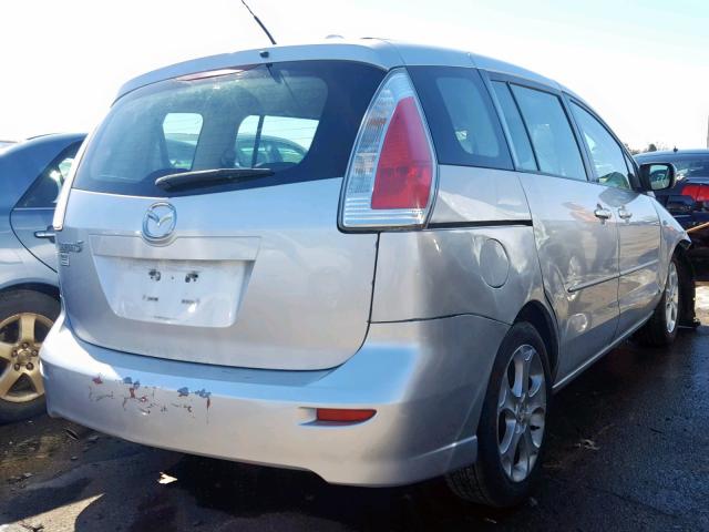 JM1CR293480313981 - 2008 MAZDA 5 SILVER photo 4