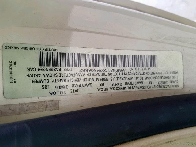 3VWSW31C97M506562 - 2007 VOLKSWAGEN NEW BEETLE Sarı foto 10