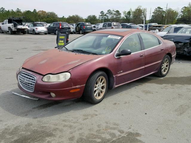 2C3AC56G21H651967 - 2001 CHRYSLER LHS BURGUNDY photo 2