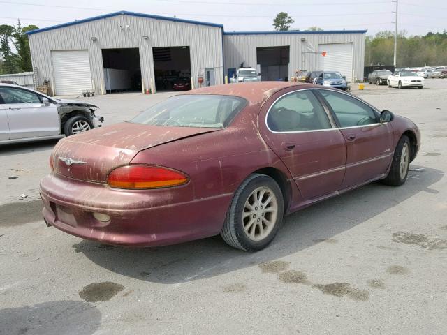 2C3AC56G21H651967 - 2001 CHRYSLER LHS BURGUNDY photo 4