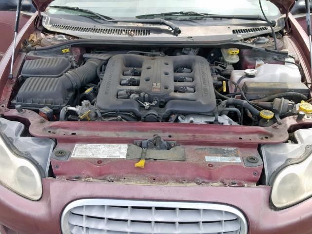 2C3AC56G21H651967 - 2001 CHRYSLER LHS BURGUNDY photo 7