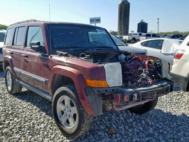 1J8HH48P97C505833 - 2007 JEEP COMMANDER BURGUNDY photo 1