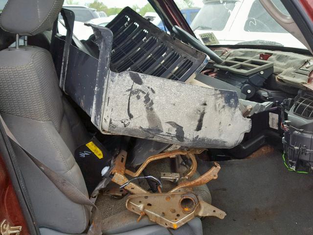 1J8HH48P97C505833 - 2007 JEEP COMMANDER BURGUNDY photo 5