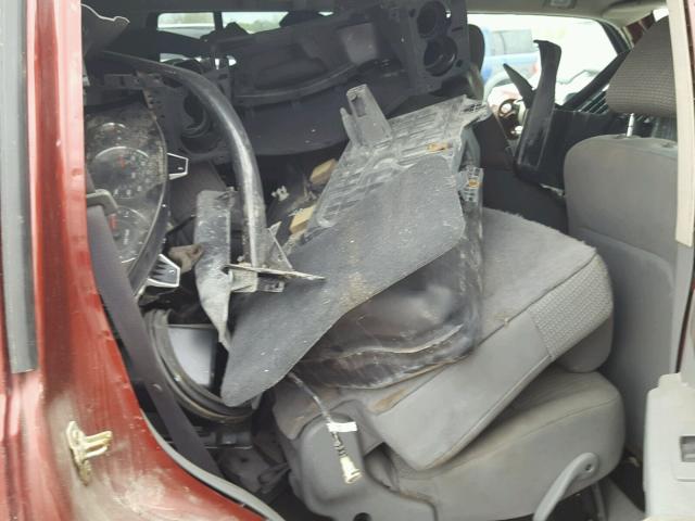 1J8HH48P97C505833 - 2007 JEEP COMMANDER BURGUNDY photo 6