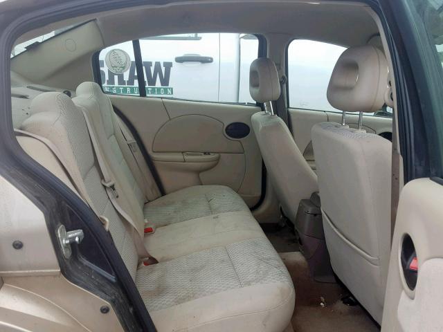 1G8AJ55F06Z105714 - 2006 SATURN ION LEVEL GOLD photo 6