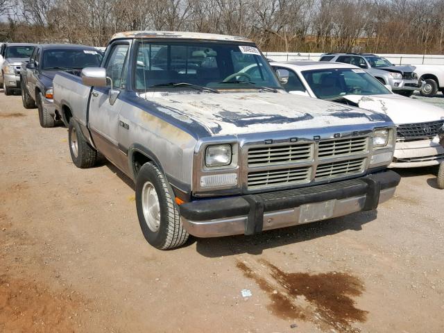 1B7GE16Y5MS273674 - 1991 DODGE D-SERIES D SILVER photo 1