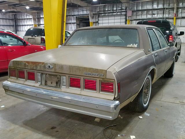 2G1AN69H7D1237010 - 1983 CHEVROLET CAPRICE CL BROWN photo 4