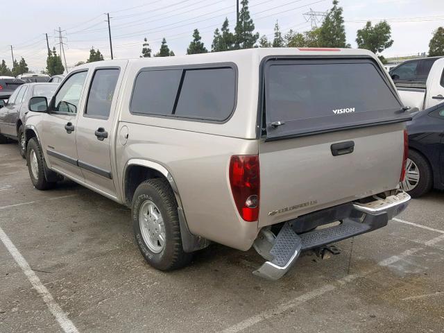 1GCCS136858276416 - 2005 CHEVROLET COLORADO TAN photo 3