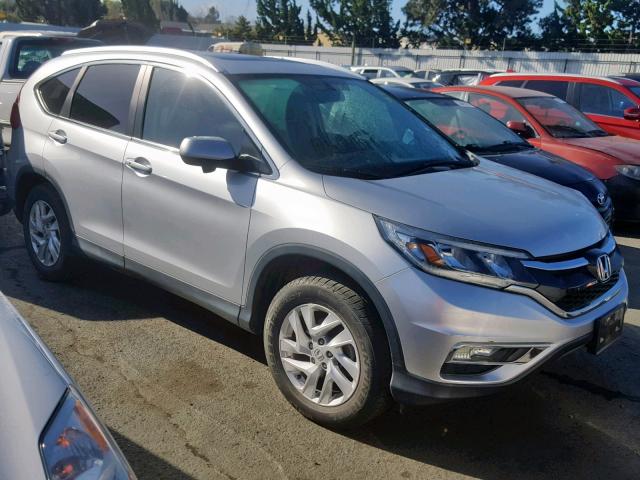 2HKRM3H74FH542390 - 2015 HONDA CR-V EXL SILVER photo 1