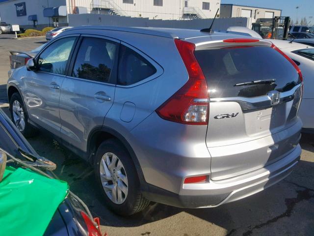 2HKRM3H74FH542390 - 2015 HONDA CR-V EXL SILVER photo 3