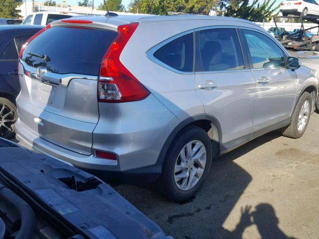 2HKRM3H74FH542390 - 2015 HONDA CR-V EXL SILVER photo 4