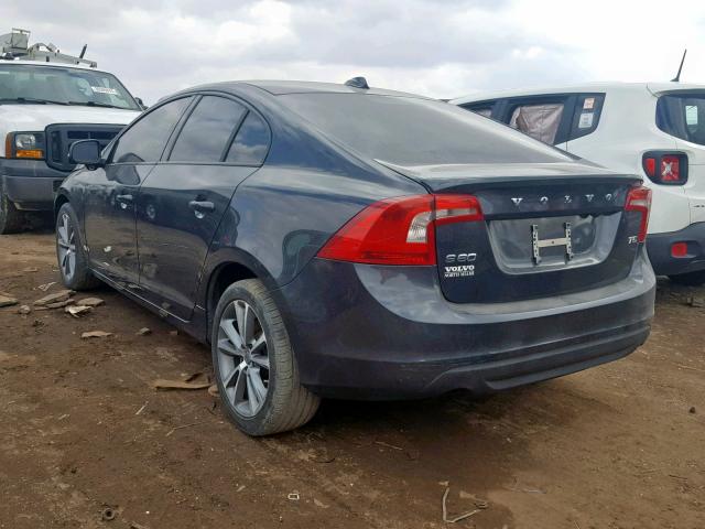 YV1622FSXC2132162 - 2012 VOLVO S60 T5 GRAY photo 3