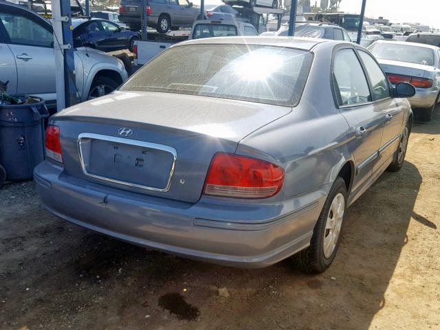 KMHWF25S24A041241 - 2004 HYUNDAI SONATA GL GRAY photo 4