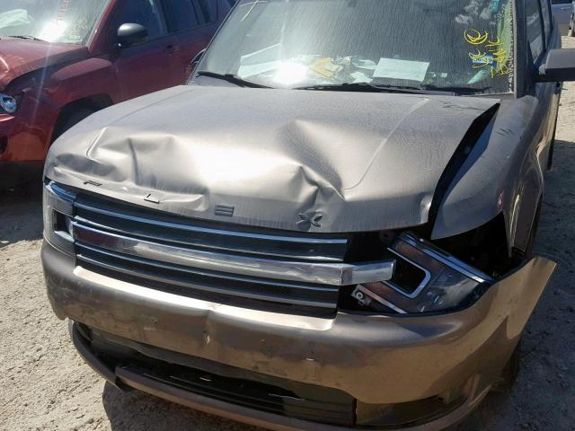 2FMGK5B81DBD27368 - 2013 FORD FLEX SE GRAY photo 9