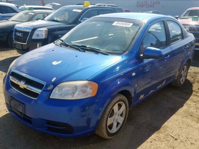 KL1TD56618B018069 - 2008 CHEVROLET AVEO BASE BLUE photo 2
