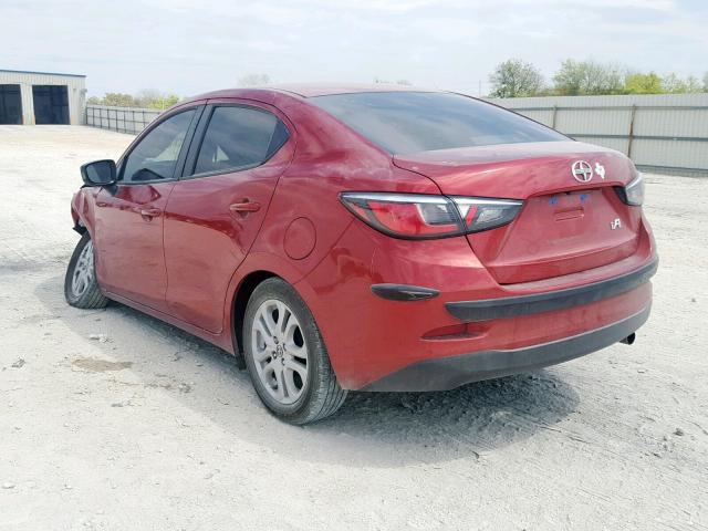 3MYDLBZVXGY141534 - 2016 TOYOTA SCION IA RED photo 3