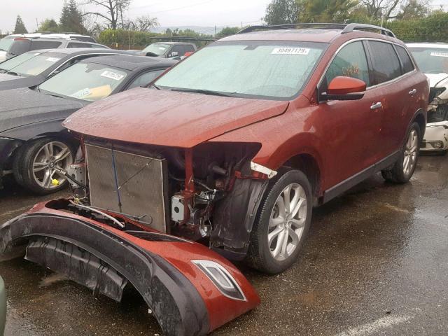 JM3TB3DV2C0342351 - 2012 MAZDA CX-9 RED photo 2