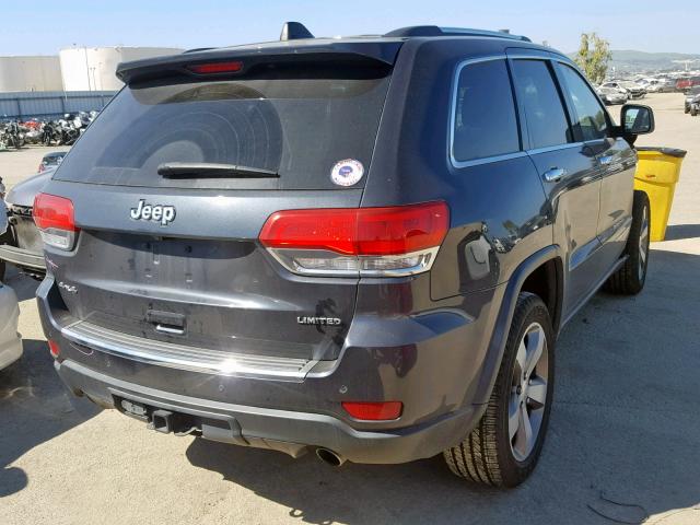 1C4RJFBG7EC526536 - 2014 JEEP GRAND CHER GRAY photo 4