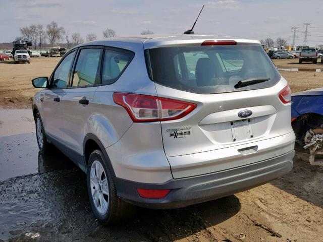 1FMCU0F74EUD06586 - 2014 FORD ESCAPE S SILVER photo 3