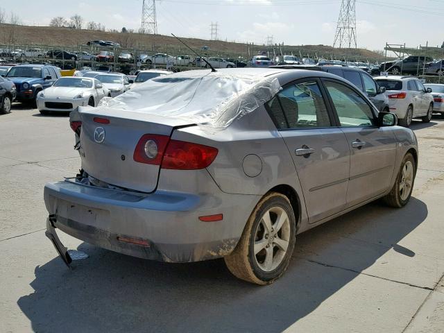 JM1BK32FX51274460 - 2005 MAZDA 3 I GRAY photo 4