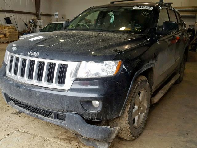 1J4RR4GG4BC585197 - 2011 JEEP GRAND CHER BLACK photo 2