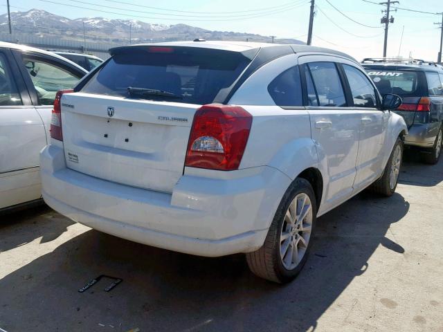 1B3CB5HA6AD584420 - 2010 DODGE CALIBER HE WHITE photo 4