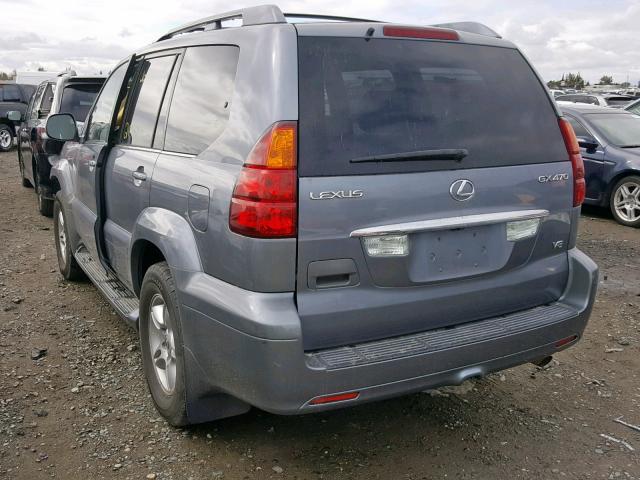 JTJBT20X440038035 - 2004 LEXUS GX 470 GRAY photo 3