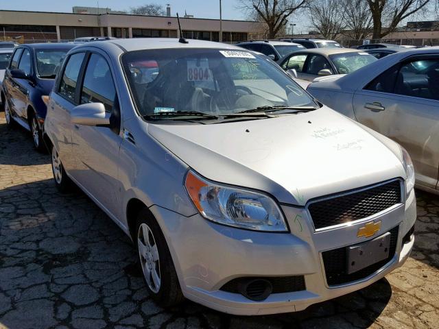 KL1TD6DE1AB006204 - 2010 CHEVROLET AVEO LS SILVER photo 1