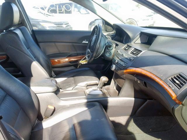 1HGCP2F85CA062608 - 2012 HONDA ACCORD EXL BLACK photo 5