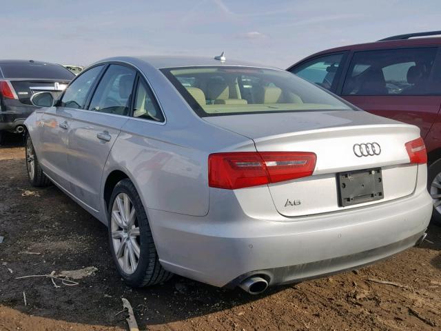 WAUGFAFC6DN090524 - 2013 AUDI A6 PREMIUM WHITE photo 3