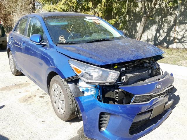 3KPA25AB6JE074740 - 2018 KIA RIO LX BLUE photo 1