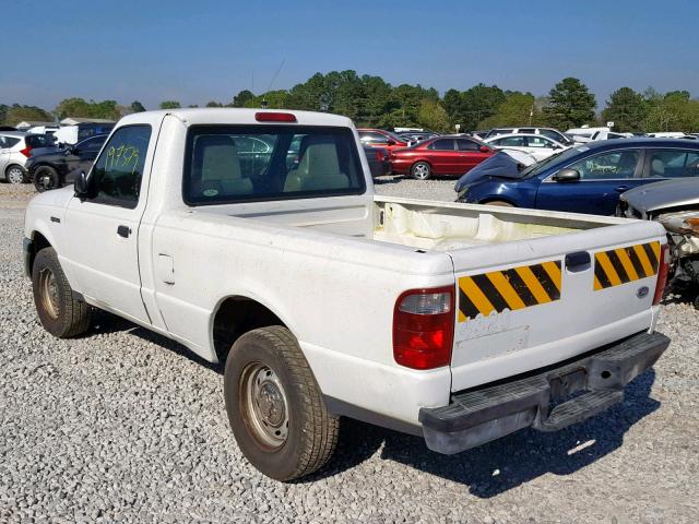 1FTYR10D84PA03923 - 2004 FORD RANGER WHITE photo 3