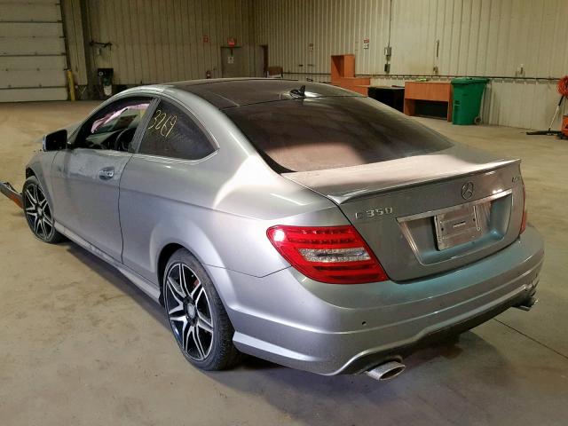 WDDGJ8JB0EG190784 - 2014 MERCEDES-BENZ C 350 4MAT SILVER photo 3