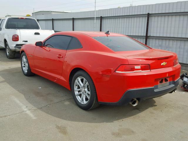 2G1FB1E37F9242949 - 2015 CHEVROLET CAMARO LS RED photo 3