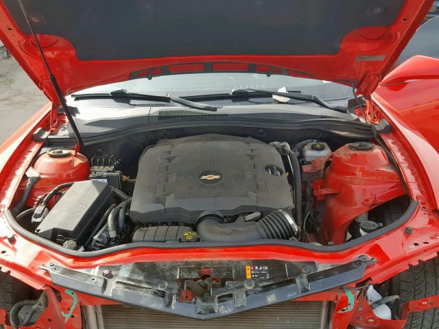 2G1FB1E37F9242949 - 2015 CHEVROLET CAMARO LS RED photo 7