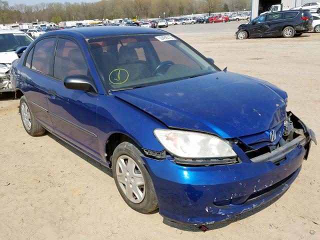 2HGES16364H570143 - 2004 HONDA CIVIC DX V BLUE photo 1