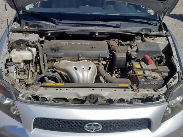 JTKDE167690277433 - 2009 TOYOTA SCION SILVER photo 7