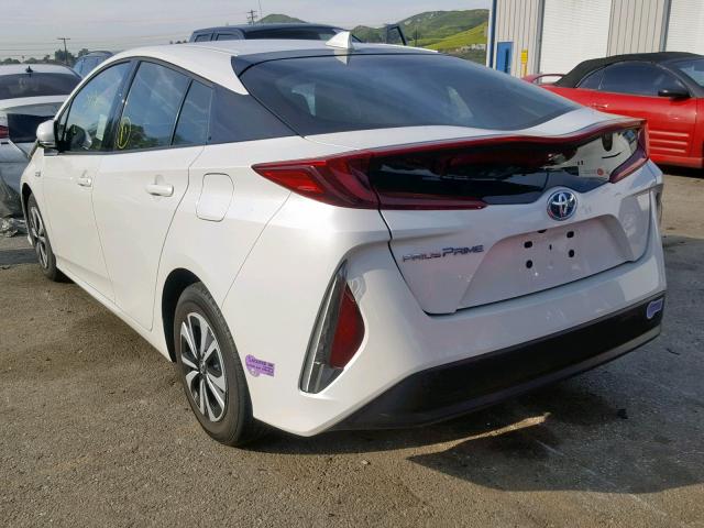 JTDKARFP0J3100873 - 2018 TOYOTA PRIUS PRIM 白色 照片 3
