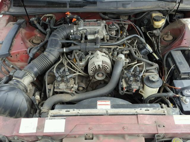 1FALP62W6TH150347 - 1996 FORD THUNDERBIR RED photo 7