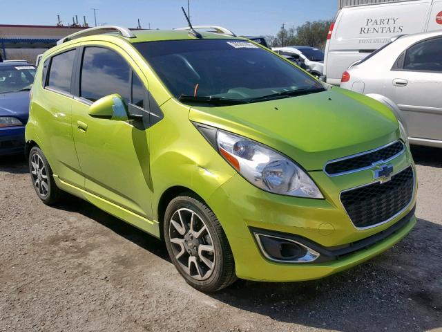 KL8CE6S9XDC589214 - 2013 CHEVROLET SPARK 2LT GREEN photo 1