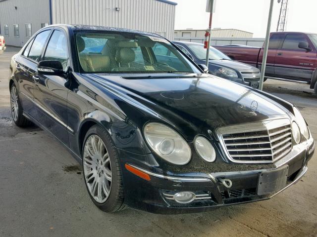 WDBUF56X37B102343 - 2007 MERCEDES-BENZ E 350 BLACK photo 1