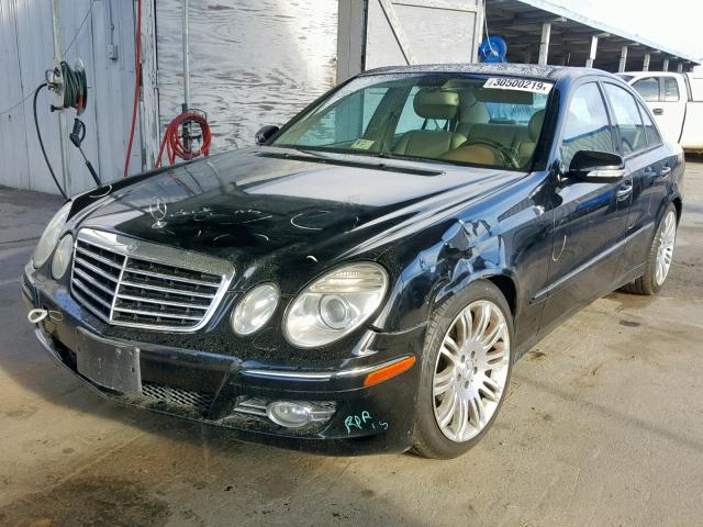 WDBUF56X37B102343 - 2007 MERCEDES-BENZ E 350 BLACK photo 2